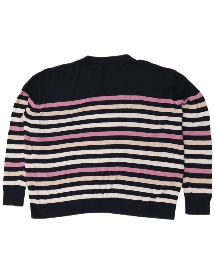 Marks & Spencer Γυναικείο πουλόβερ με λαιμόκοψη UK 18 XL πολύχρωμο