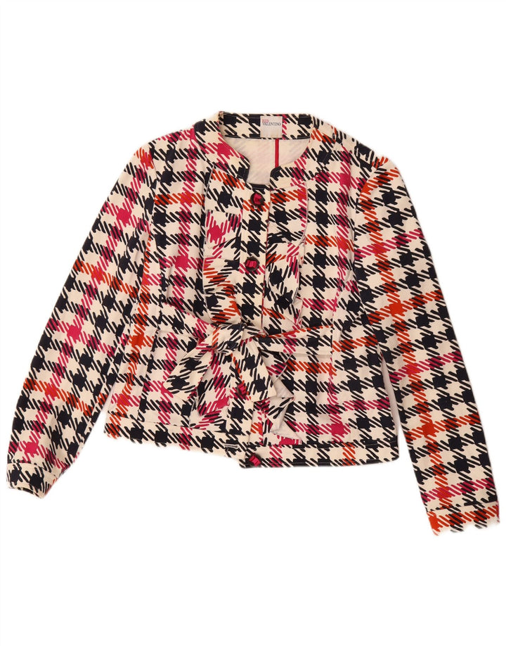 Κόκκινο από Valentino Γυναικείο Crop Blazer Jacket IT 42 Medium Πολύχρωμο