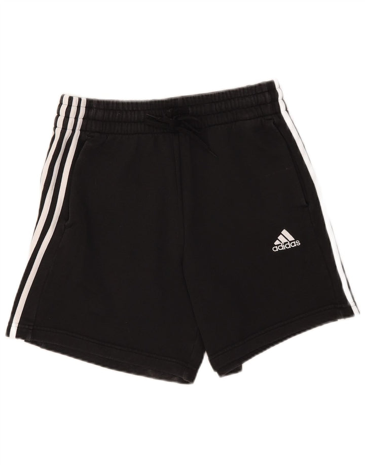 Adidas Boys αθλητικό σορτς 13-14 ετών μεσαίο μαύρο βαμβακερό