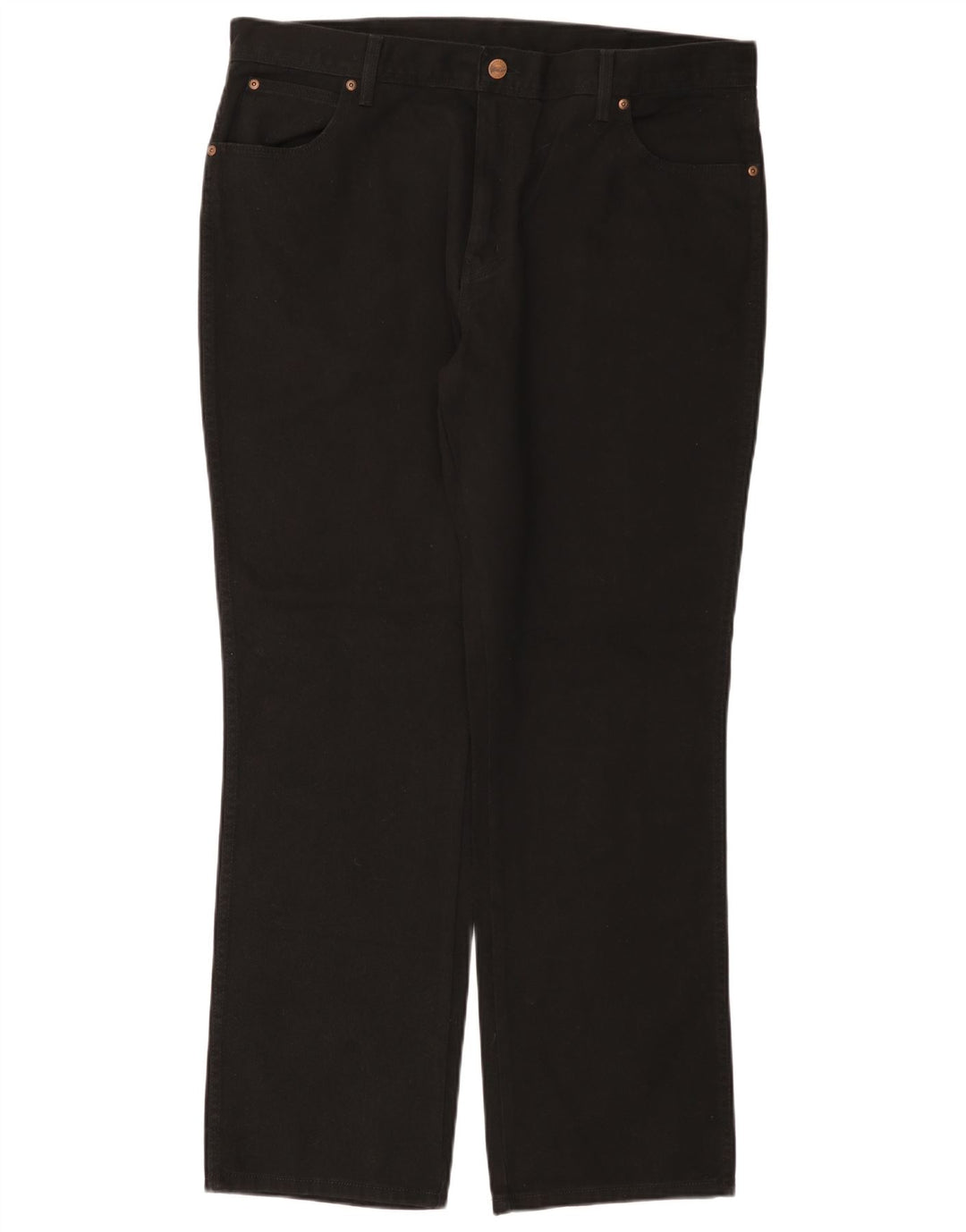 Γυναικείο τζιν WRANGLER Regular Fit ίσιο W40 L32 μαύρο βαμβακερό