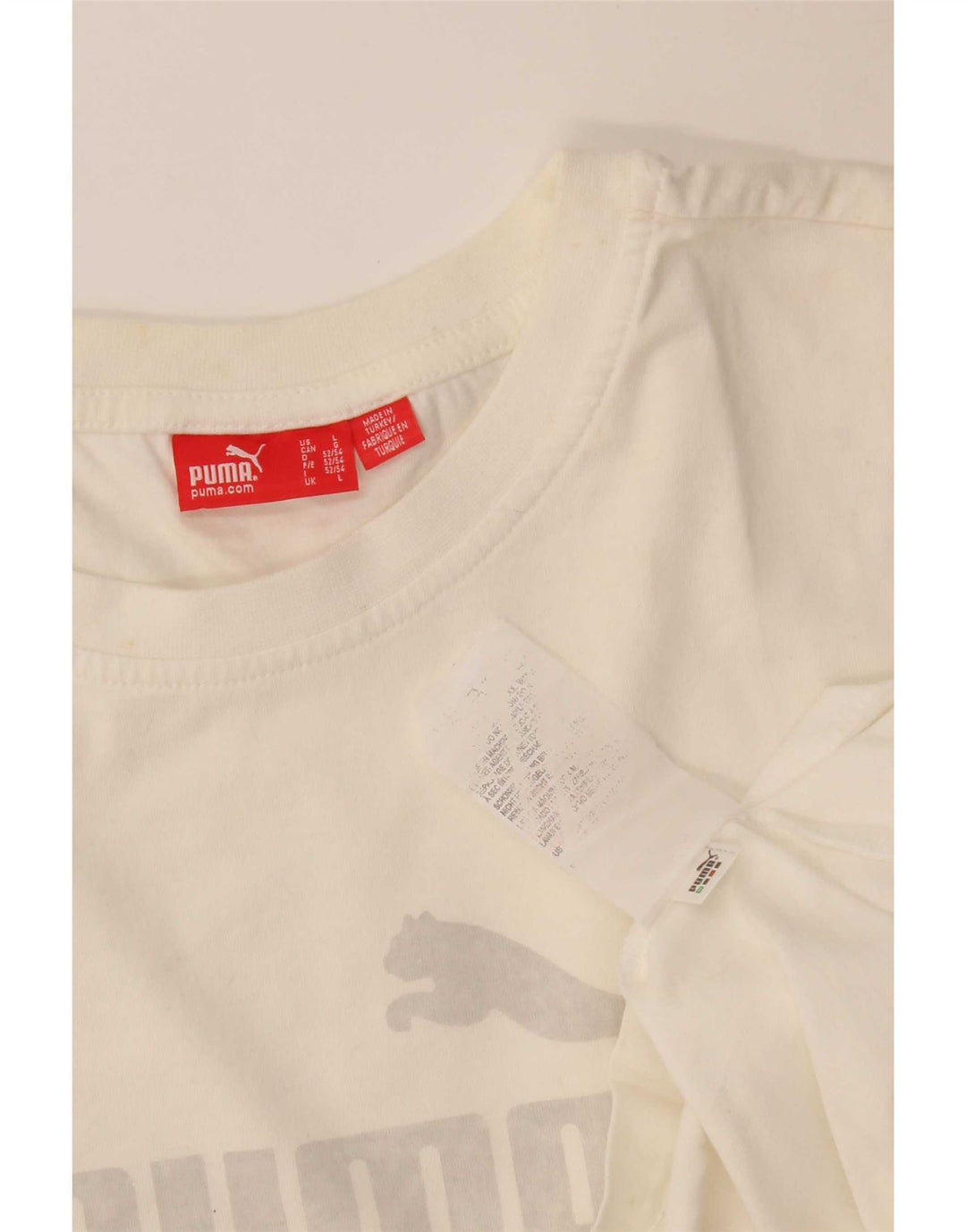 Ανδρικό γραφικό T-Shirt Puma Top Large Λευκό