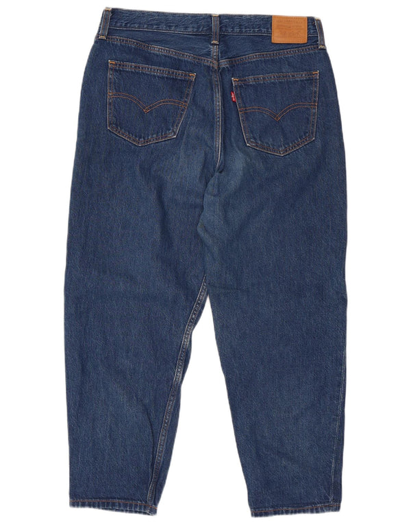 LEVI'S Mens Loose Fit Tapered Cropped Jeans W28 L24 Blue Cotton