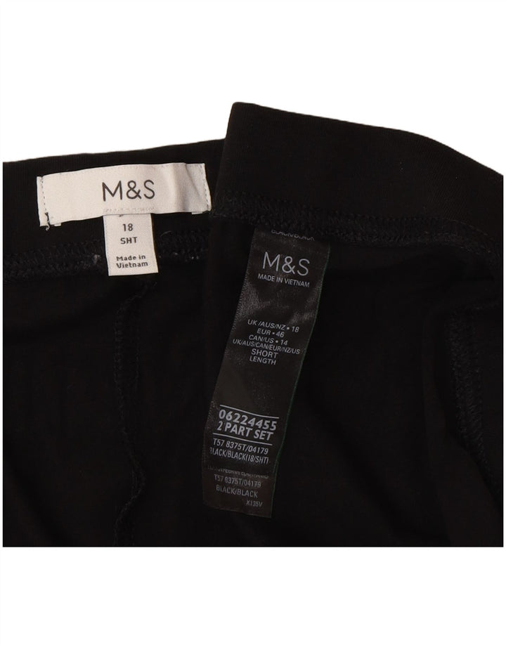 Marks & Spencer Γυναικείο Κολάν UK 18 XL Μαύρο βαμβακερό