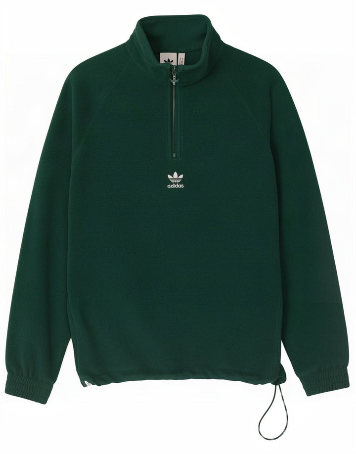 Adidas Ανδρικά γραφικά Fleece Jumper Μικρός πράσινος πολυεστέρας