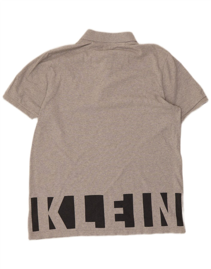 CALVIN KLEIN JEANS Ανδρικό γραφικό πουκάμισο πόλο μεσαίο βαμβακερό