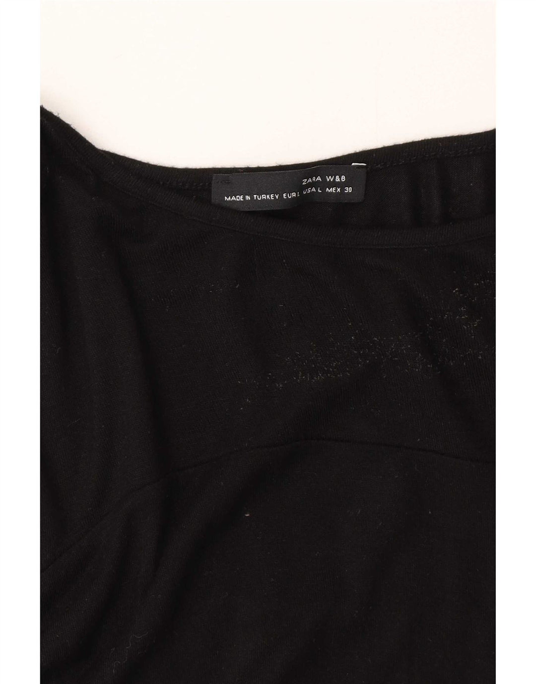 Zara Γυναικείο Μακρυμάνικο Τοπ UK 14 Large Μαύρο