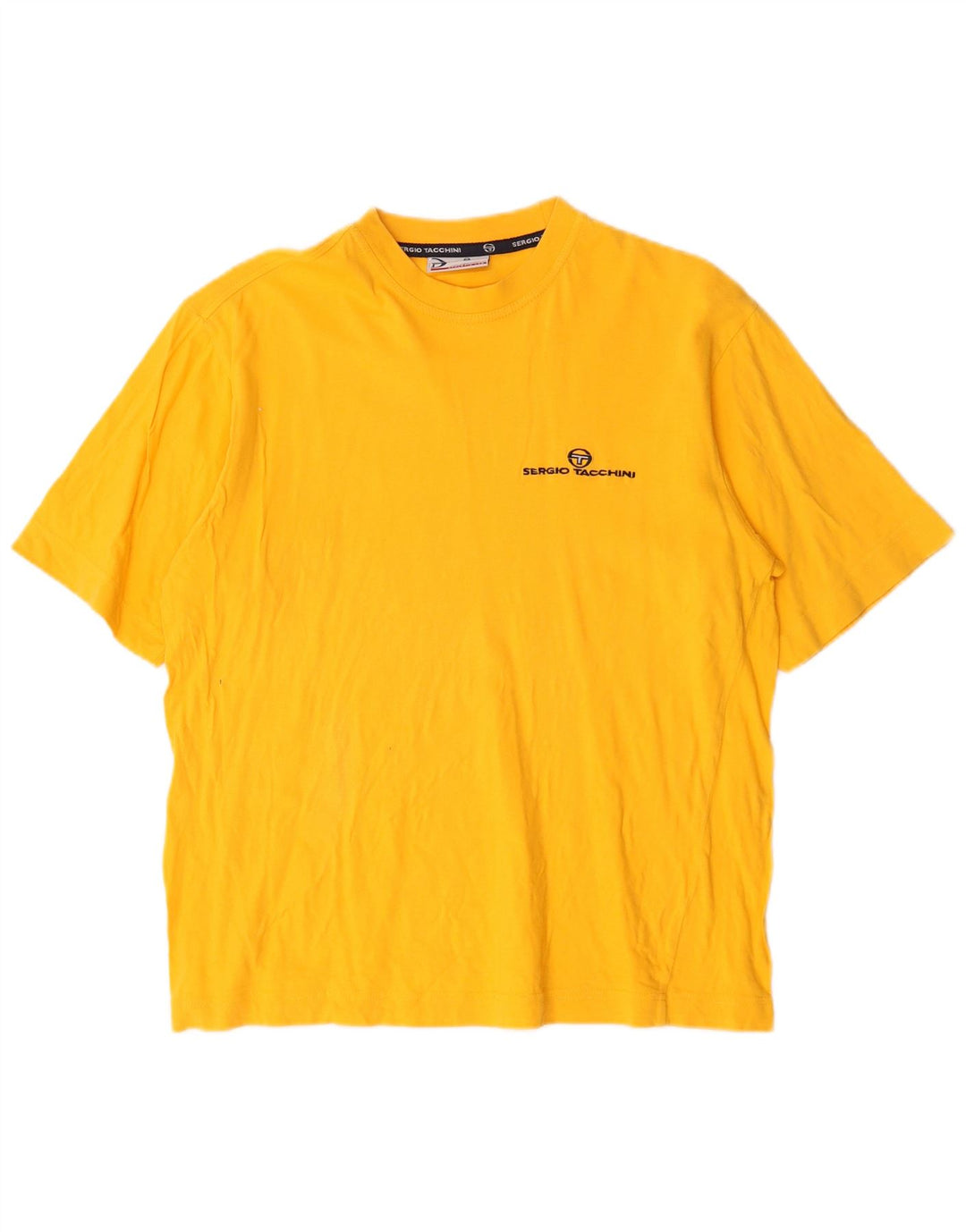 Sergio Tacchini Ανδρικό T-Shirt Top Μεσαίο κίτρινο βαμβακερό