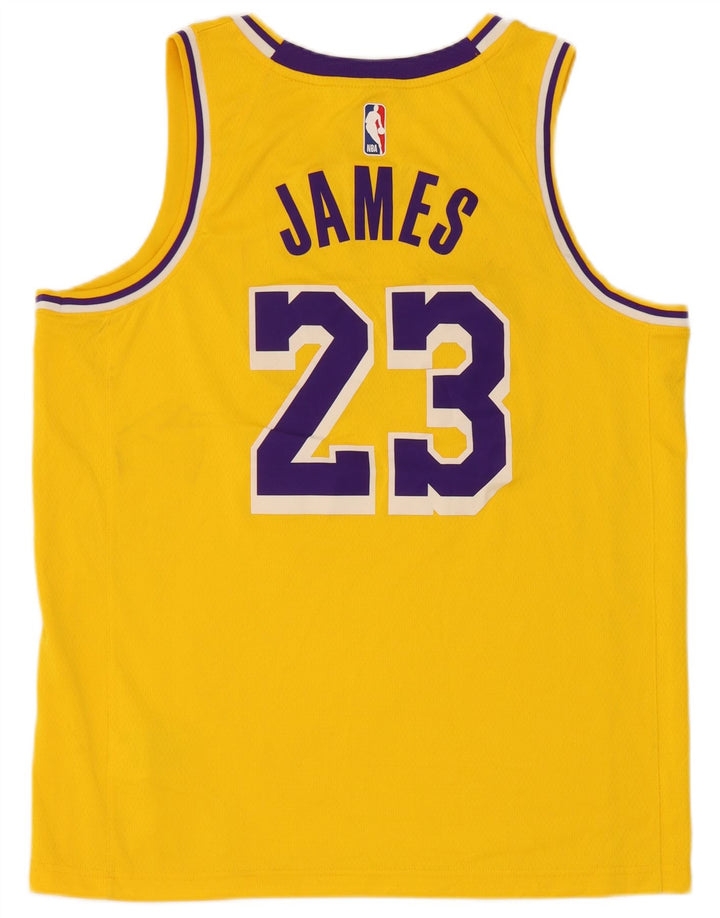 Γραφικό γιλέκο Nike Mens Lakers, μεγάλο κίτρινο πολυεστέρα