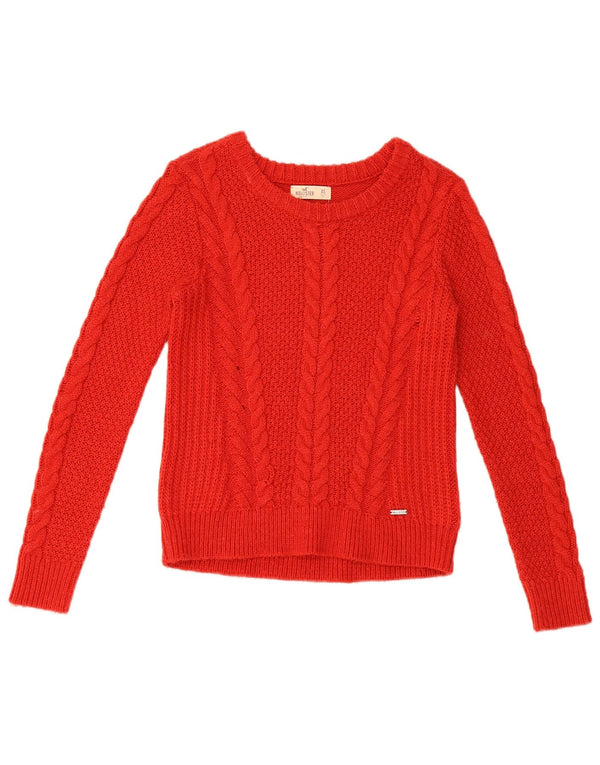Γυναικείο πουλόβερ Hollister Boat Neck Jumper UK 6 XS Red Acrylic