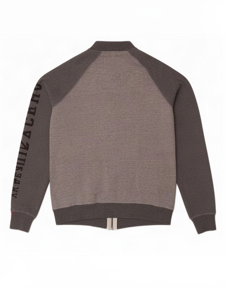 Superdry Ανδρική φόρμα αθλητικής φόρμας με γραφικό τζάκετ Μπουφάν μεγάλο γκρι βαμβακερό