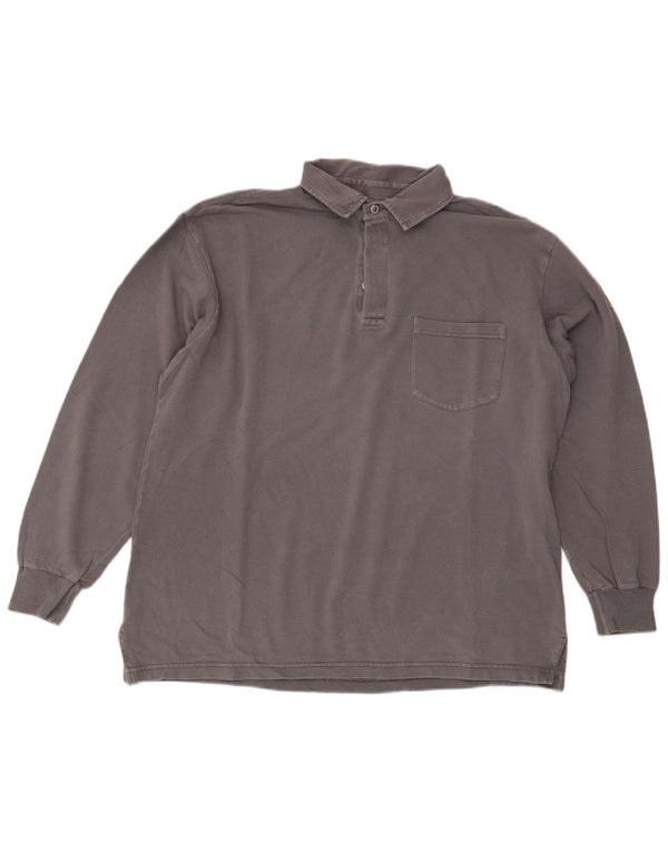 Murphy & Nye Ανδρικά Sailmakers Μακρυμάνικο Loose Fit πουκάμισο Polo Medium Grey