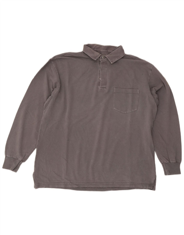 Murphy & Nye Ανδρικά Sailmakers Μακρυμάνικο Loose Fit πουκάμισο Polo Medium Grey