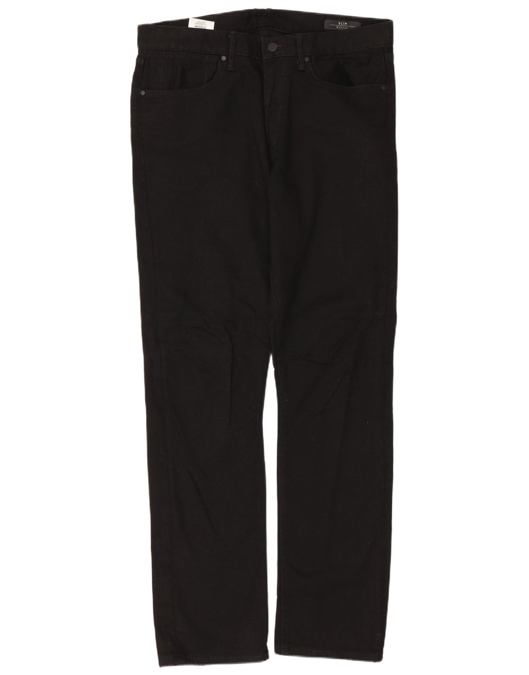 MARKS & SPENCER Ανδρικό Slim Jeans W32 L31 Μαύρο βαμβακερό