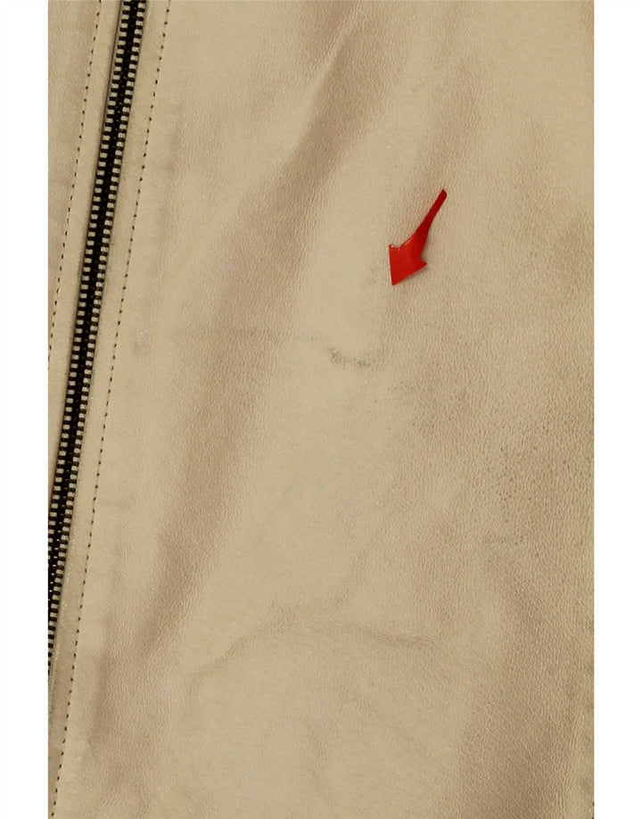 CONBIPEL Womens Leather Jacket IT 48 XL Beige Leather Vintage Conbipel and Second-Hand Conbipel from Messina Hembry 