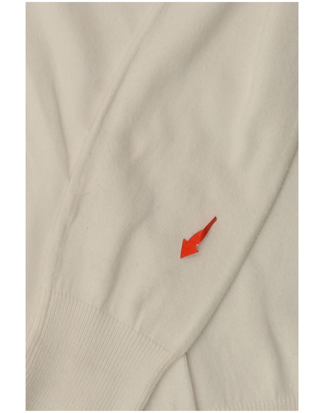 Γυναικείο πουλόβερ ZARA με V λαιμόκοψη UK 14 Large White