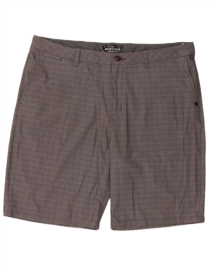 QUIKSILVER Ανδρικό σορτς Chino W40 XL Grey Check Polyamide