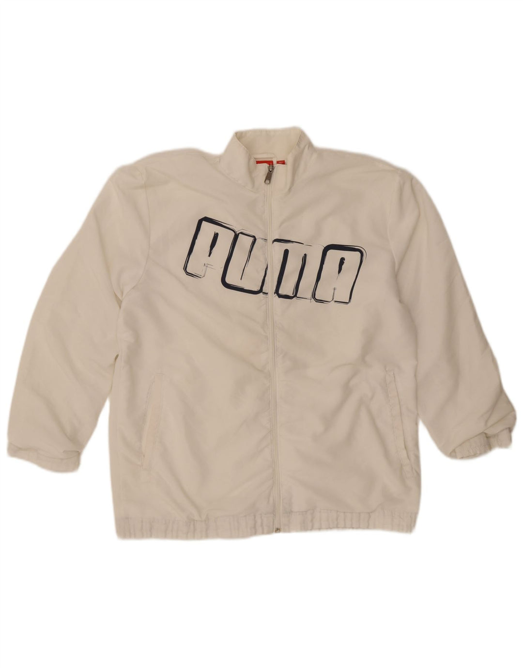 Puma Girls Graphic αθλητική φόρμα Top Jacket 15-16 Years Λευκό