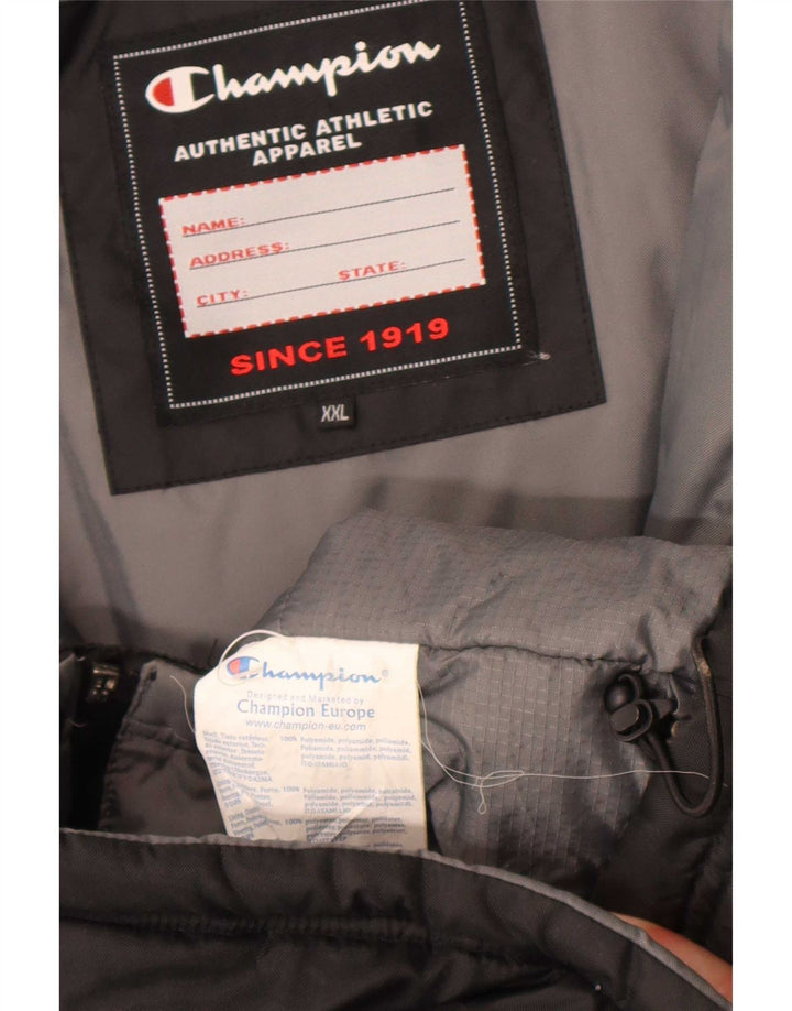 Champion Mens Padded Jacket UK 44 2XL Black Polyamide
