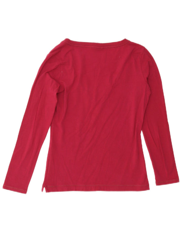 Champion Womens Heritage Classics Top μακρυμάνικο UK 10 Small Maroon βαμβάκι