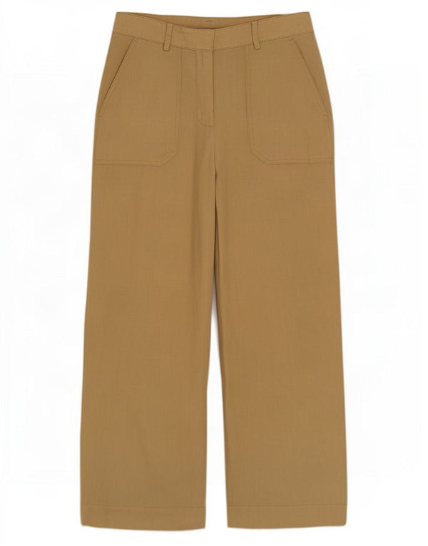 Massimo Dutti Γυναικείο ψηλόμεσο παντελόνι EU 38 Small W28 L25 Beige