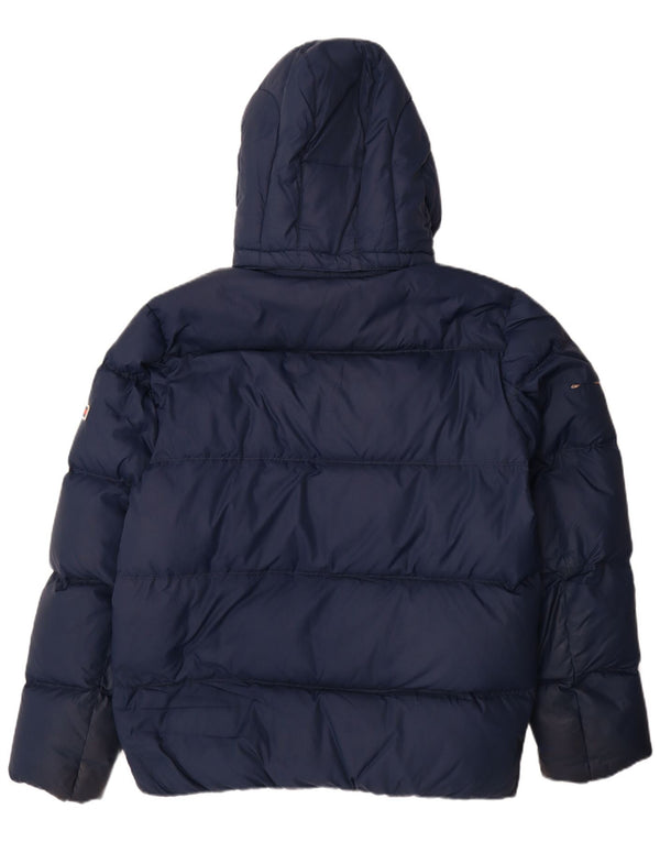Tommy Hilfiger Ανδρικό μπουφάν με κουκούλα UK 42 XL Navy Blue Polyester