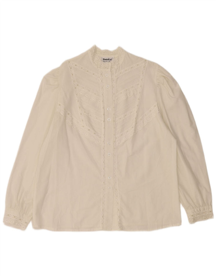 MEICO Γυναικείο Πουκάμισο Μπλούζα EU 44 XL Λευκό Floral