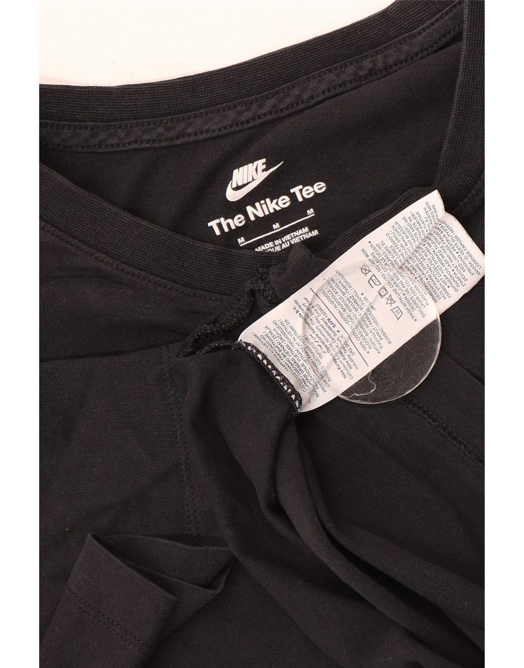 Ανδρικό μπλουζάκι Nike, μεσαίο μαύρο βαμβακερό