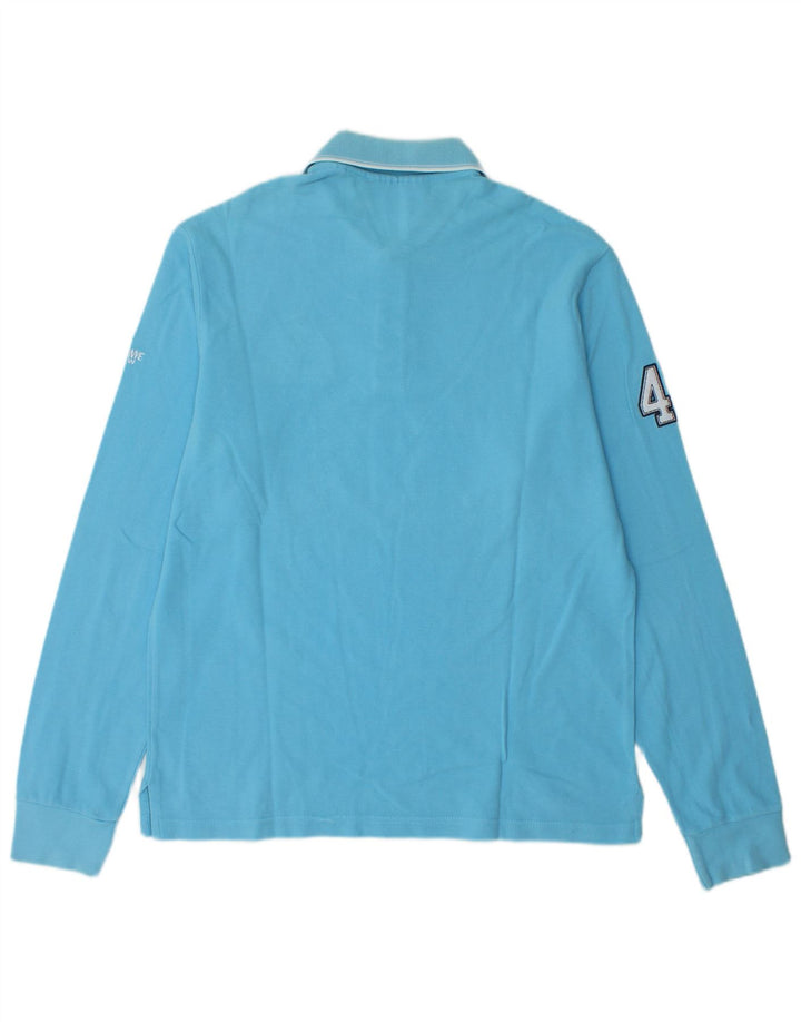 MURPHY & NYE Ανδρικό μακρυμάνικο μπλουζάκι πόλο γραφικό μεγάλο βαμβακερό