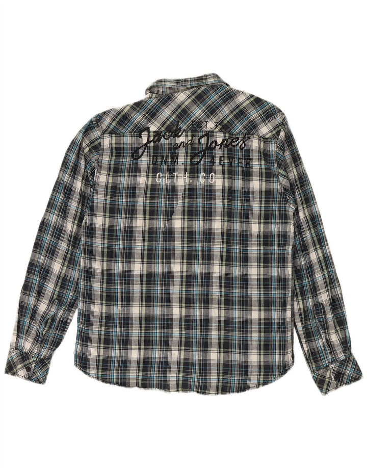 JACK & JONES Mens Graphic Shirt Large Multicoloured Check