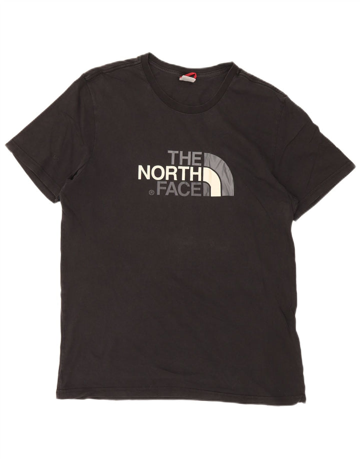 THE NORTH FACE Ανδρικό γραφικό T-Shirt Top μεγάλο μαύρο βαμβακερό