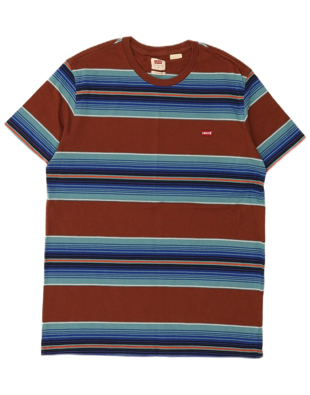 Ανδρικό T-Shirt Levi's Standard Fit Top Μεσαίο καφέ ριγέ