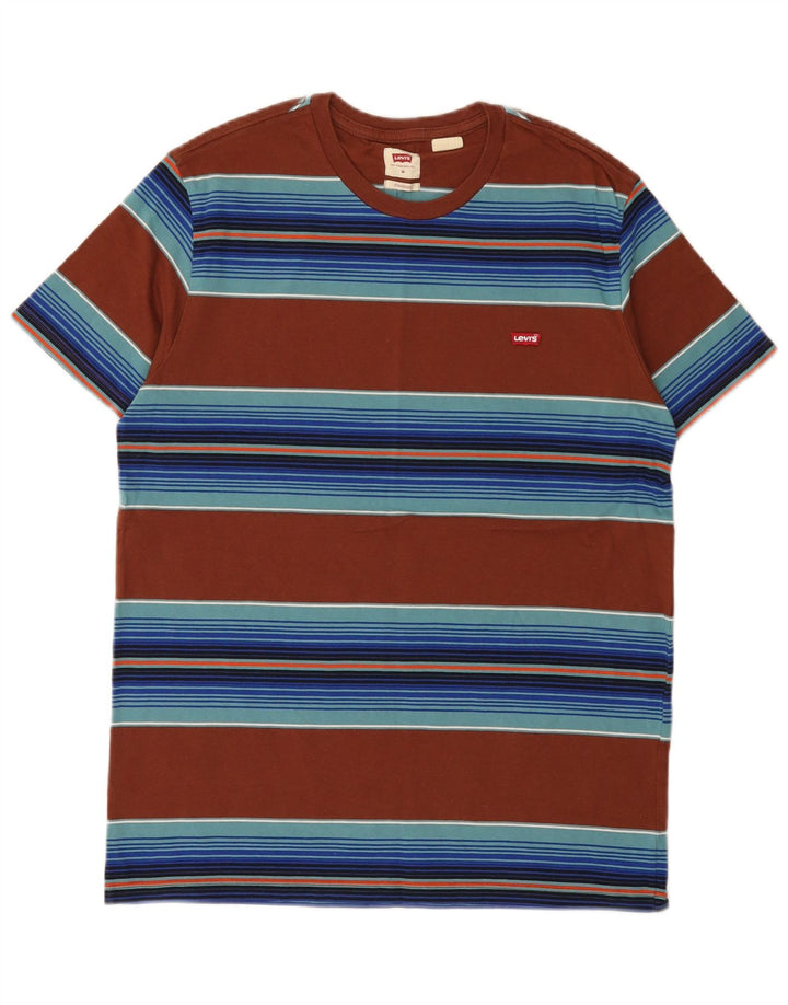 Ανδρικό T-Shirt Levi's Standard Fit Top Μεσαίο καφέ ριγέ