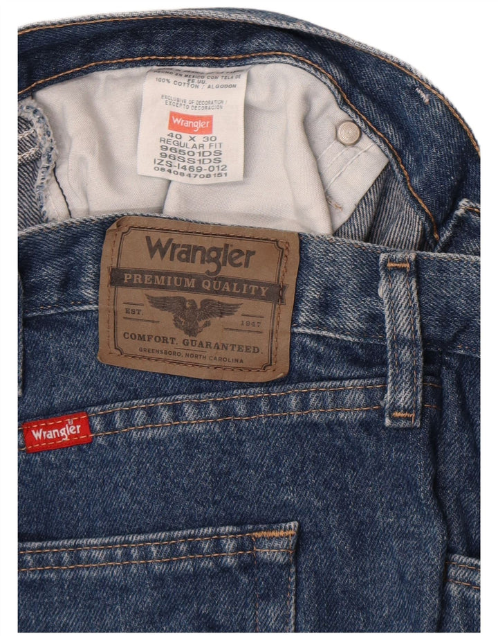 Ανδρικό τζιν ίσιο Wrangler Regular Fit W40 L30 Μπλε βαμβακερό