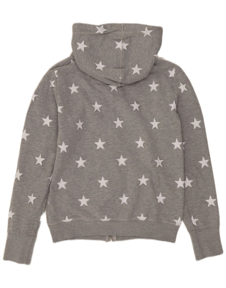 Γυναικείο πουλόβερ με κουκούλα με φερμουάρ SUPERDRY UK 12 Μεσαίου Γκρι