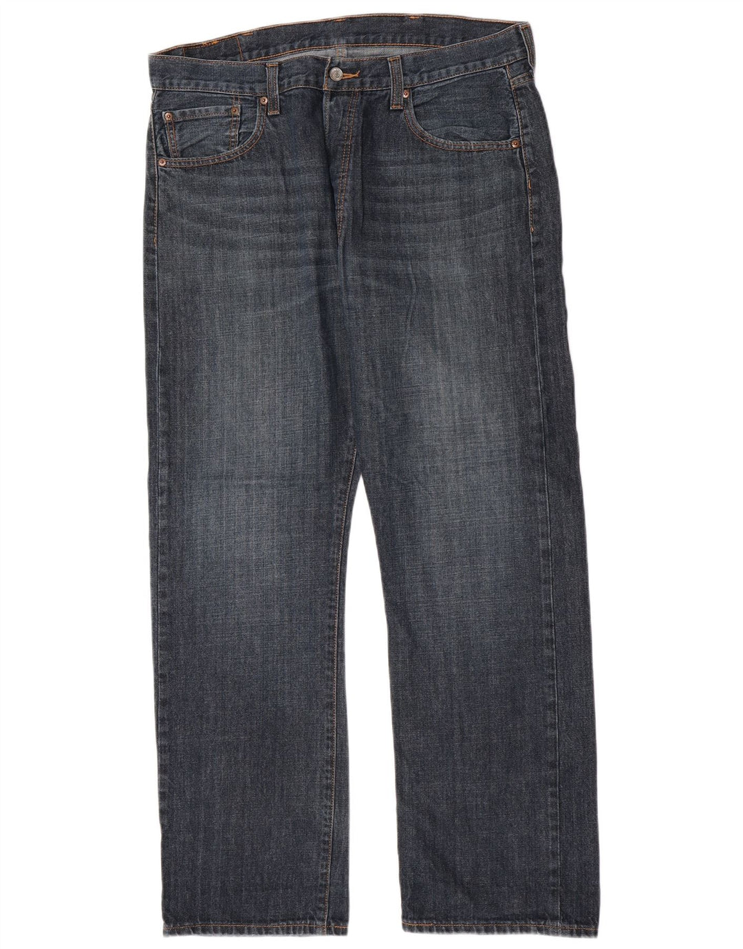 Levi's Mens 501 Straight Jeans W38 L32 Μπλε Βαμβακερό