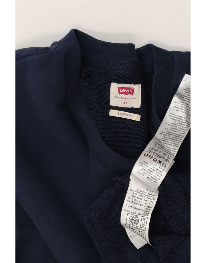Ανδρικό φούτερ LEVI'S Standard Fit Jumper XL Navy Blue Cotton