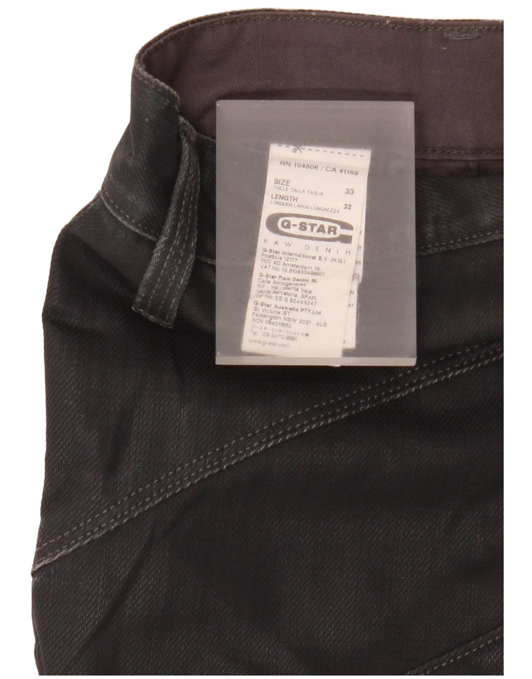 Ανδρικό Slim Cargo Παντελόνι G-Star W33 L32 Μαύρο βαμβακερό
