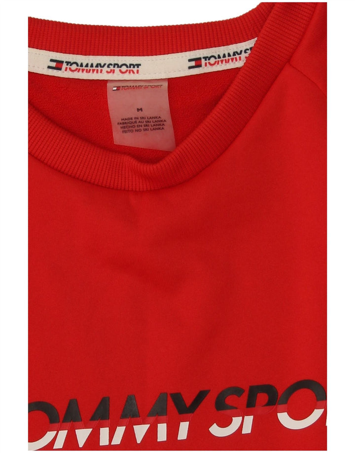 Γραφικό ανδρικό φούτερ Tommy Hilfiger Jumper Μεσαίο κόκκινο χρώμα