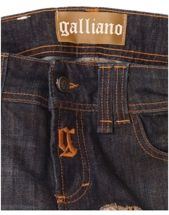 Galliano Γυναικεία Slim Jeans W27 L36 Navy Blue Cotton Designer