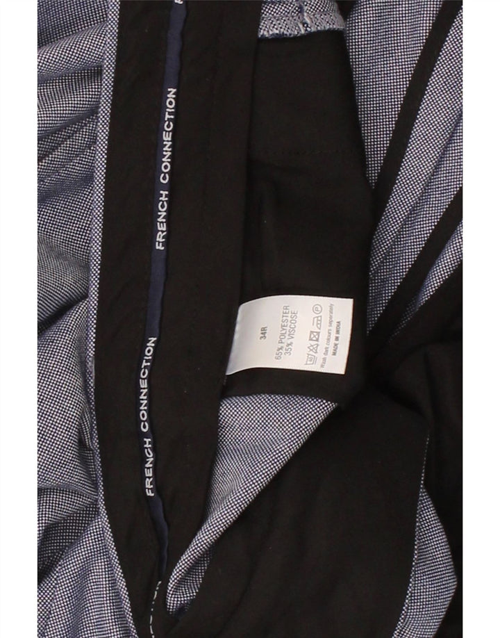 FRENCH CONNECTION Mens Slim Chino Trousers W34 L32 Grey Viscose Vintage French Connection and Second-Hand French Connection from Messina Hembry 
