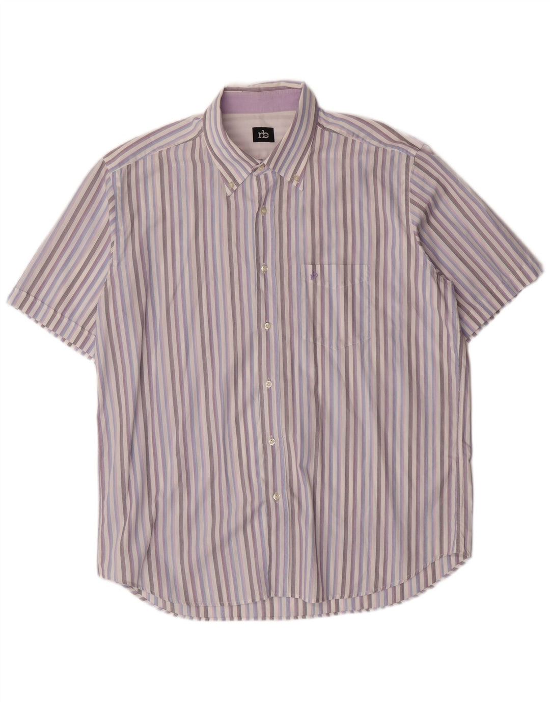 Ανδρικό πουκάμισο Roccobarocco 46 18 1/2 XL πολύχρωμο ριγέ