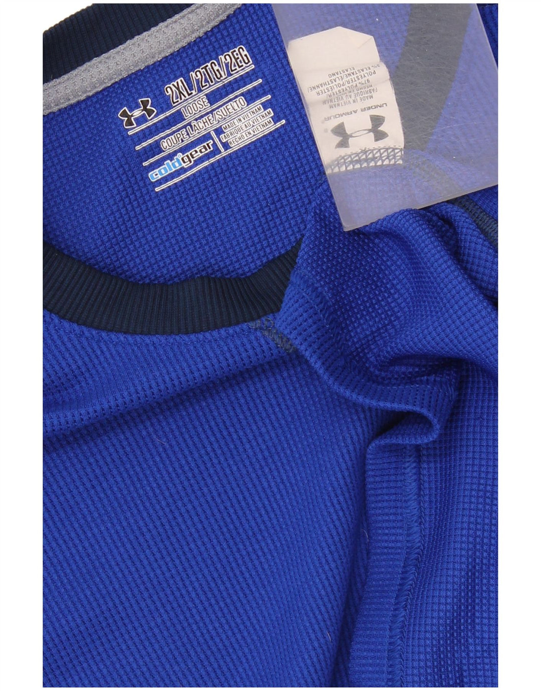 Under Armour Ανδρικό Cold Gear Μακρυμάνικο 2XL Μπλε Πολυεστέρας