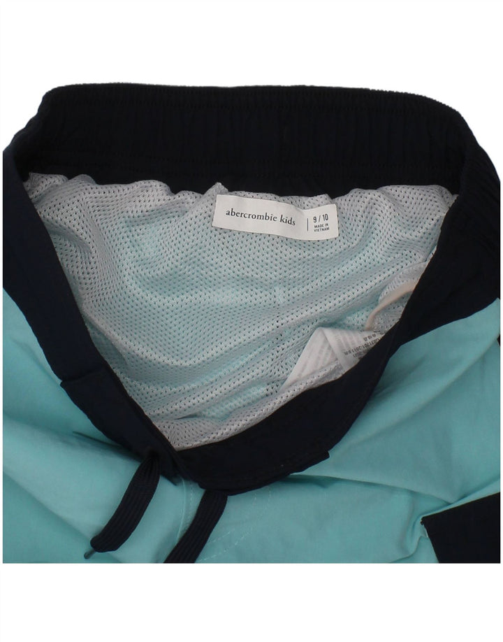ABERCROMBIE & FITCH Boys Swimming Shorts 9-10 Years  Blue Polyester