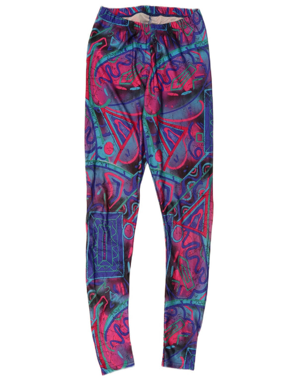 VINTAGE Γυναικείο Κολάν UK 6 XS Πολύχρωμο Γεωμετρικό