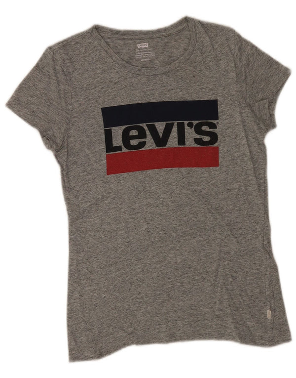 Γυναικείο γραφικό μπλουζάκι Levi's Top UK 6 XS Γκρι βαμβακερό