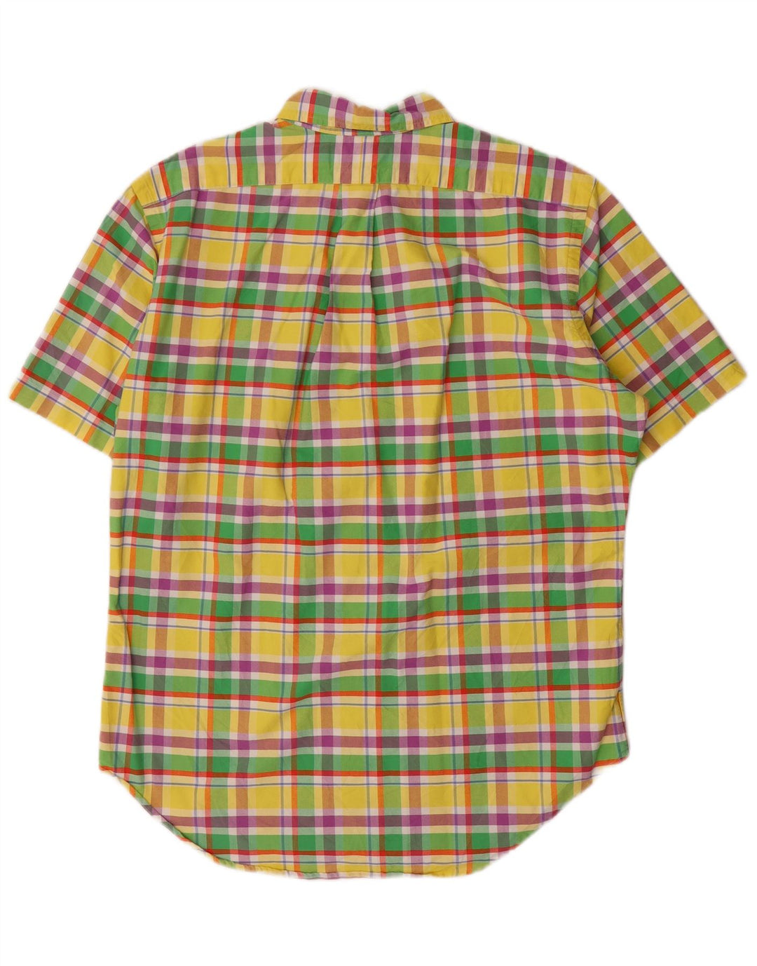RALPH LAUREN Ανδρικό κοντομάνικο πουκάμισο Classic Fit Medium Yellow Check