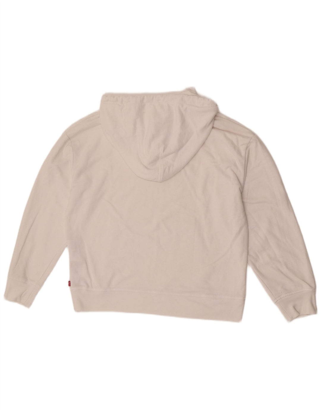 Γυναικείο Levi's Oversized Hoodie Jumper UK 14 Μεσαίο λευκό βαμβακερό