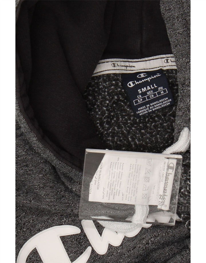 CHAMPION Γυναικεία υπερμεγέθη γραφικά κουκούλα UK 10 Small Grey Flecked