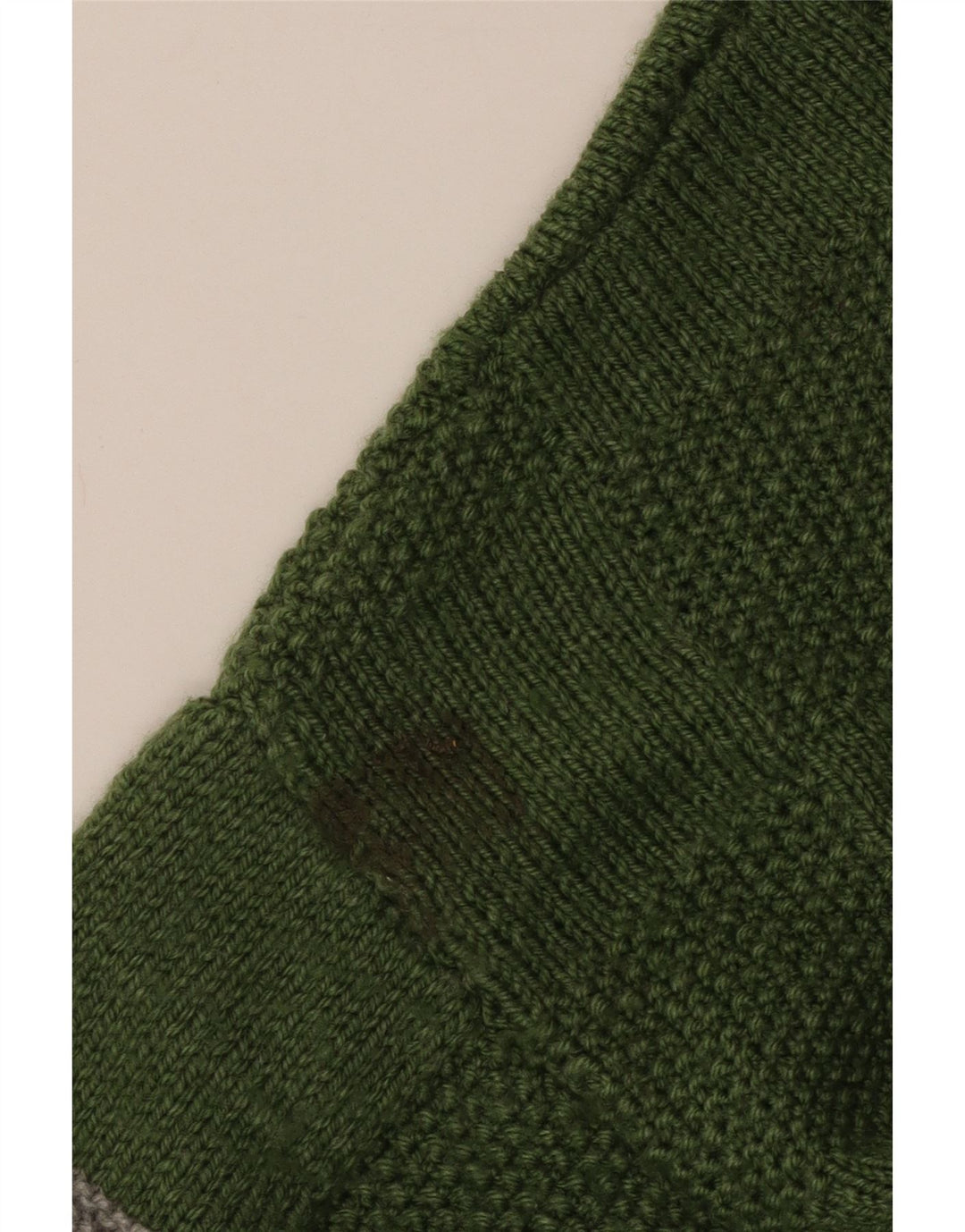 Vintage Ανδρικό πουλόβερ με ρολό λαιμόκοψη 2XL πράσινο ριγέ