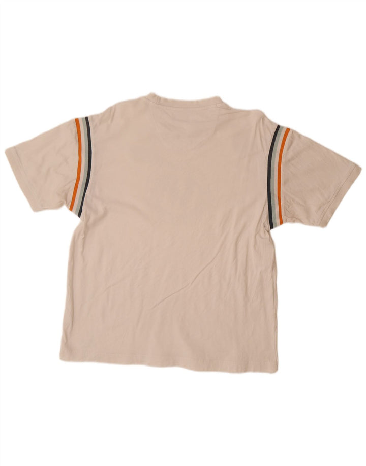 Ανδρικό γραφικό μπλουζάκι FILA Top μεγάλο λευκό βαμβακερό